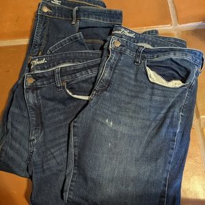 Old Navy & Universal Thread Jeans. Skinny boot cut dark wash stretch Sz 18